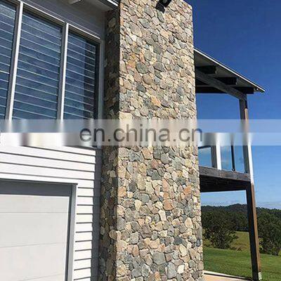 Decorative 3d Exterior Large Rockface Rustic Facade Loose Grey Wall Stone Cladding Wall Veneer Panels Cheap