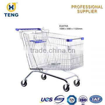EU180D Europe Style Insulated Supermarket Shopping Trolley With Kids Seat photo-2