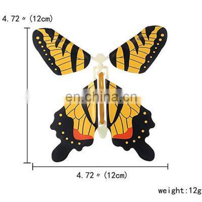 Волшебная бабочка, летающая в книге. Игрушка - бабочка, работающая от резиновой тяги. Прекрасный сюрприз для свадебных и детских подарков photo-4