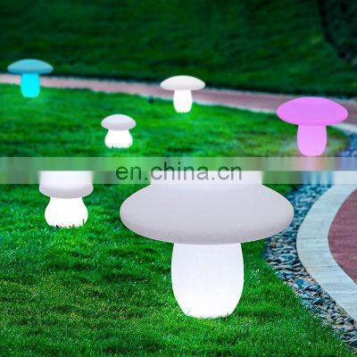 waterproof solar garden patio outdoor glowing luminous plastic led ball sphere light led holiday lighting mushroom lamp