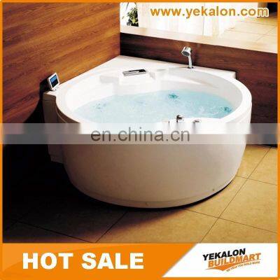On Sale Good Design Acrylic Material Freestanding Corner Whirlpool Massage Bathtub Portable Bathtub For Adults photo-2