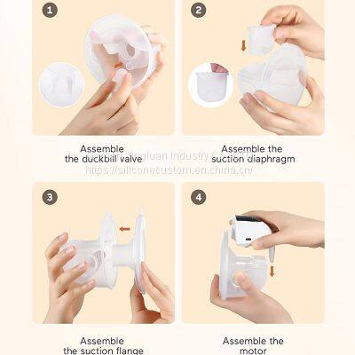 Hot Sale Wireless Electric Breast Pump BPA-free Silicone Wearable Hands-free Breast Pump photo-3