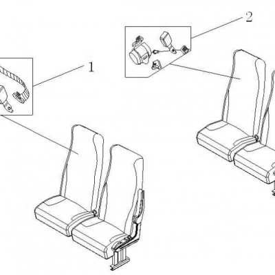 For Yutong Bus Parts Auto Spare 8212-01339 Bus Safety Seat Belt YTSQ01(D) Bus Seat Belt photo-5