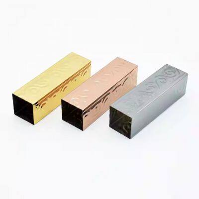 Hot Selling 304 201 316 310s Material SS Color Stainless Steel Pipe Tube Gold Color Stainless Steel Rectangular  tube