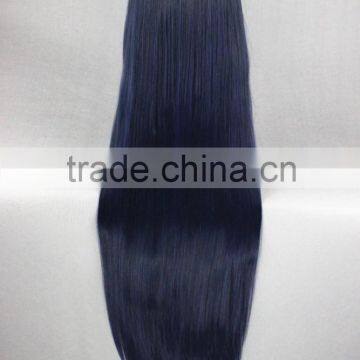High Quality 100cm Long Straight Umineko no Nakukoroni-Furudo Erika Dark Blue Synthetic Anime Wig Cosplay Hair Wig Party Wig photo-5