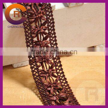 2016 Wholesale High Quality Polyester Ribbon Custom Knit Weave Ribbon Flowers Making photo-6
