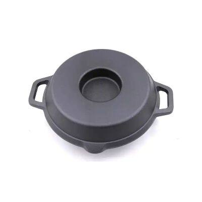 Hot Selling Nonstick Cookware Pre-seasoned Turkey Roasting Pan Cast Iron Chicken Roaster for Thanksgiving photo-2