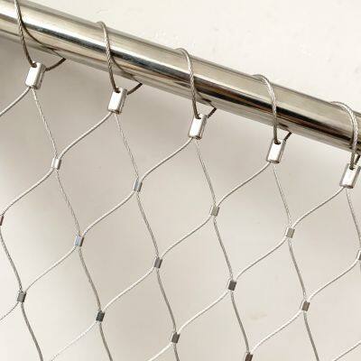 Stainless Steel SS304/SS316 Wire Rope Steel Cable Zoo Mesh Anti-Fall Wire Rope Net Protection Net Aviary Netting Mesh photo-4