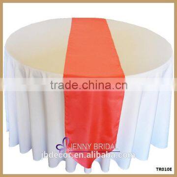 TR010C Luxury Silk Felt Purple Satin Linen Table Runner photo-5