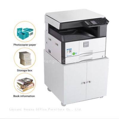 Lockable Printer Stand With Storage Cabinet | Heavy Duty Rolling Base for HP/LaserJet Printers | Office Equipment Furniture photo-4