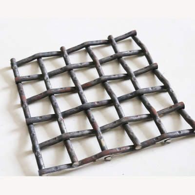 Iron Wire Mesh 65mn Crimped Woven Metal Wire Mesh Hooked Crusher Stone Rock Gold Mine Quarry Screen Vibrating Sieve Mesh