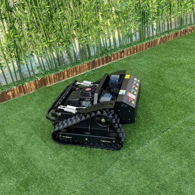 Industrial Grade Petrol Engine Reel Slope Mower Remote Control Cordless Self-Charging Backup Battery Rubber Tracks High Torque photo-5