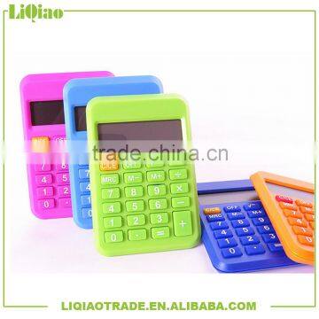 Korean Novelty 12 digits LCD destop calculator with solar energy for office