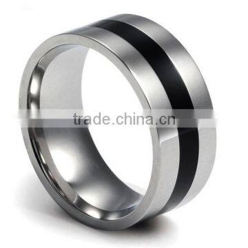 Men's Ring Plain Stainless Steel Engagement Promise Wedding Bands Ring