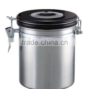 stainless steel coffee canister with air hole 1200ML