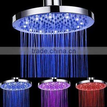 LED Chrome ABS 12 Inches Rain Shower Head