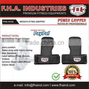 Weightlifting Power Gripper Neoprene Lifting Grip Gloves by FHA INDUSTRIES SIALKOT PAKISTAN