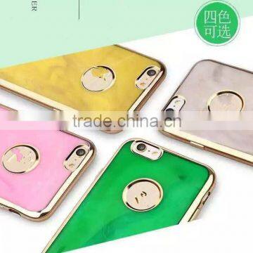 TPU Jade Plating Silicone Protective Case for iPhone 6