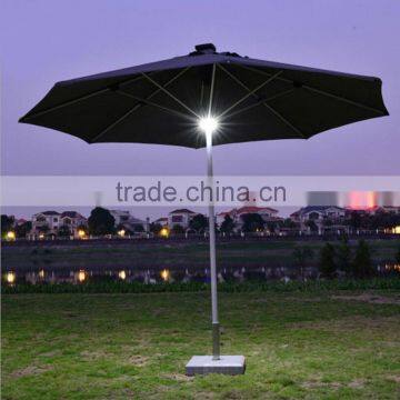 Automatic Remote Control Solar Light Outdoor Solar Beach Umbrella Aluminum Solar Cheap Umbrella photo-3