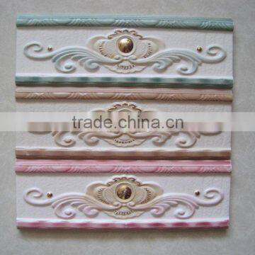 High Quality Fashion Design Ceramic bathroom border tile