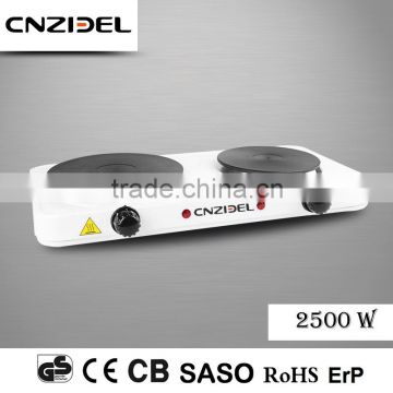 Cnzidel 2500w 2 burner electric solid hot plate heating element