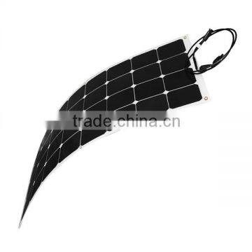 100W Monocrystalline semi flexible solar panel