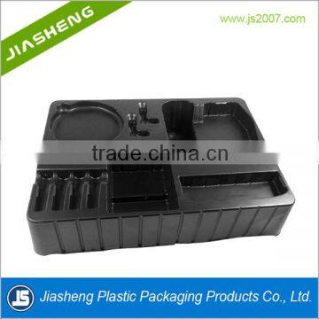 Dongguan Black Thermoformed antistatic electronics plastic tray for electronic components export