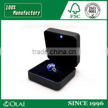 pure black plastic single led ring case