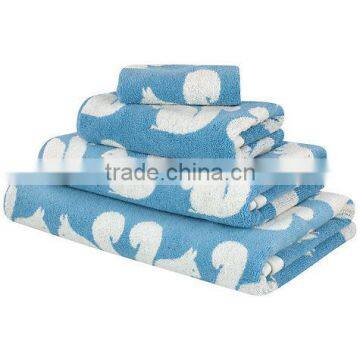 100%-cotton wholesale Jacquard loom cotton towel set manufacturer