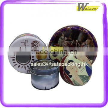 Metal packing box with transparent window lid