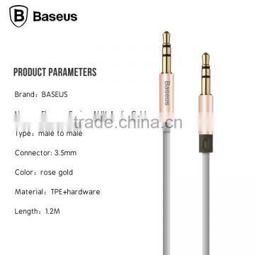 Baseus 1.2M Aux Audio Cable For Car MP3 MP4 Fluency Series 3.5mm Male To Male Audio Cable For Phone Speaker TB-0399 photo-2