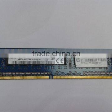 China supply HMT325U7CFR8A ddr3 2g pc-10600 1333mzh server ram with cheap price for sales