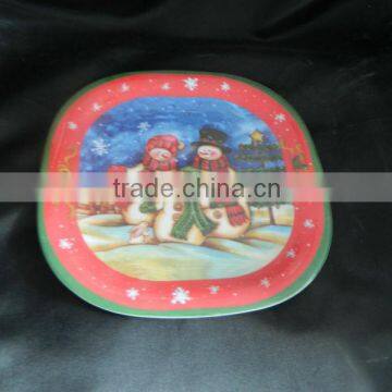 melamine XMAS plate Christmas plate