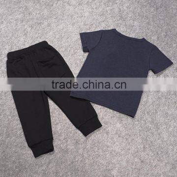 2016 Factory New Fashion Child Clothes for Summer Casual Baby Boy Clothing Set Wholesale 2 Pieces Kids Clothes (ulik-SC081) photo-2