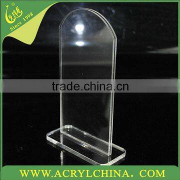 T shaped acrylic menu stand acrylic sign display stand perspex stand