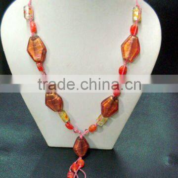 Glass Bead Costume Jewellery Necklace