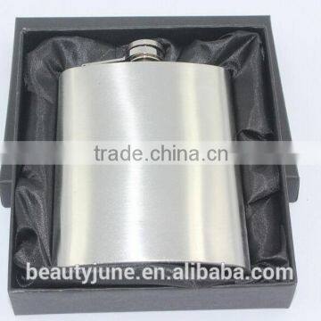 Different logo printed stainless steel hip flask with full color logo 8oz