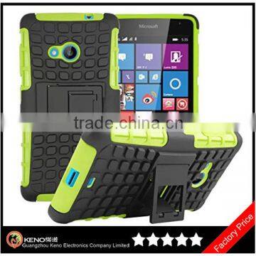 Keno Wholesale for Microsoft Nokia Lumia 535 Case Premium Quality Hard Rugged Shock Proof Heavy Duty Case with Stand