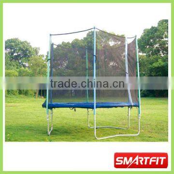 big round trampoline with safety net outdoor fairground used safty trampoline