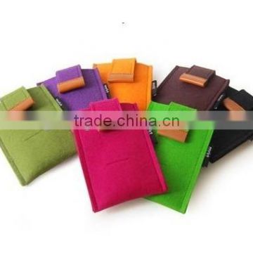 Colorful felt mobile phone cover