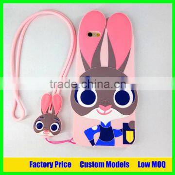 Zootopia New design cheap 3D silicone phone case for iphone 6