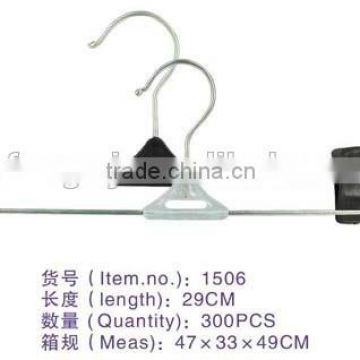 1506 metal trouser hanger made in pujiang xufeng clothes rack factory