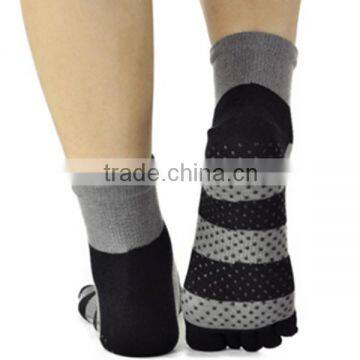 open toe socks cotton knitted yoga socks