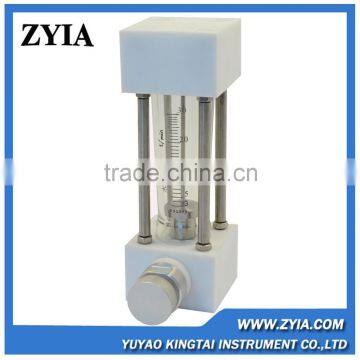 Glass tube small range acid flow meter