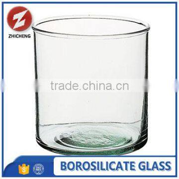 transparent empty customized flower vase glass