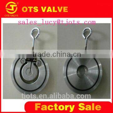 CV-LY-012single disc stainless steel wafer type dn80 CFS check valve