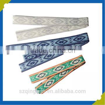 Pattern webbing logo design Charm webbing belt China factory webbing maker