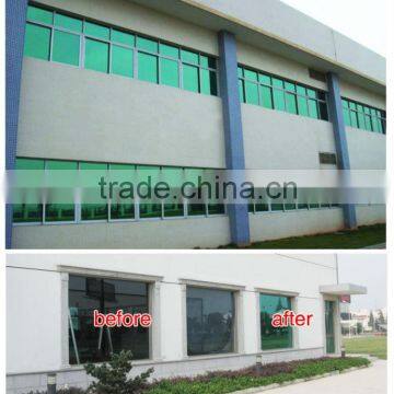 UV Light Rejected Green and Silver Window Treatment Glass Film photo-2