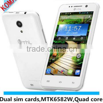 KOMAY 4.5 inch THL W100S android phones Quad Core MTK6582M Android 4.2 1GB RAM 4GB 2 Cameras 8.0MP WCDMA