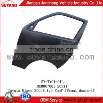 High Quality Front Door for Toyota Hiace 2005 classic car body parts (LEFT HAND DRIVE)